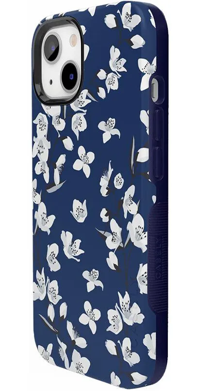 Floral Forest | Navy Cherry Blossom Floral Case