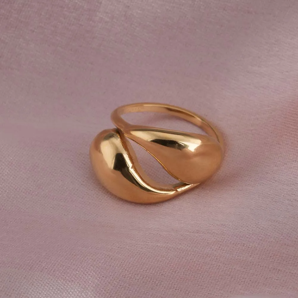 Gold Plated Adjustable Finger ring