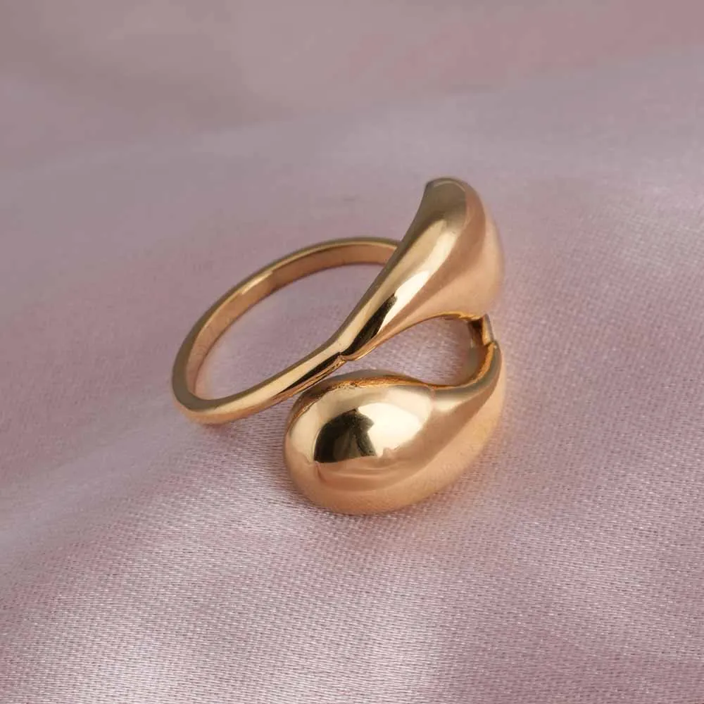 Gold Plated Adjustable Finger ring