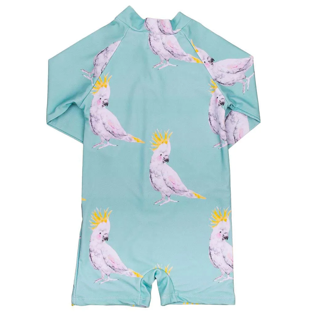 Green Cockatoo Unisex Zip Swimmers