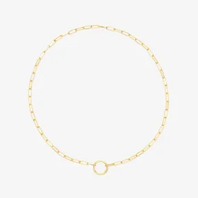 Harper Round Charm Chain Choker