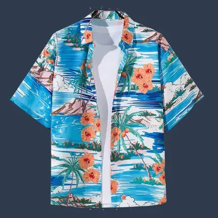 Hawaiian Beach Flower Shirt