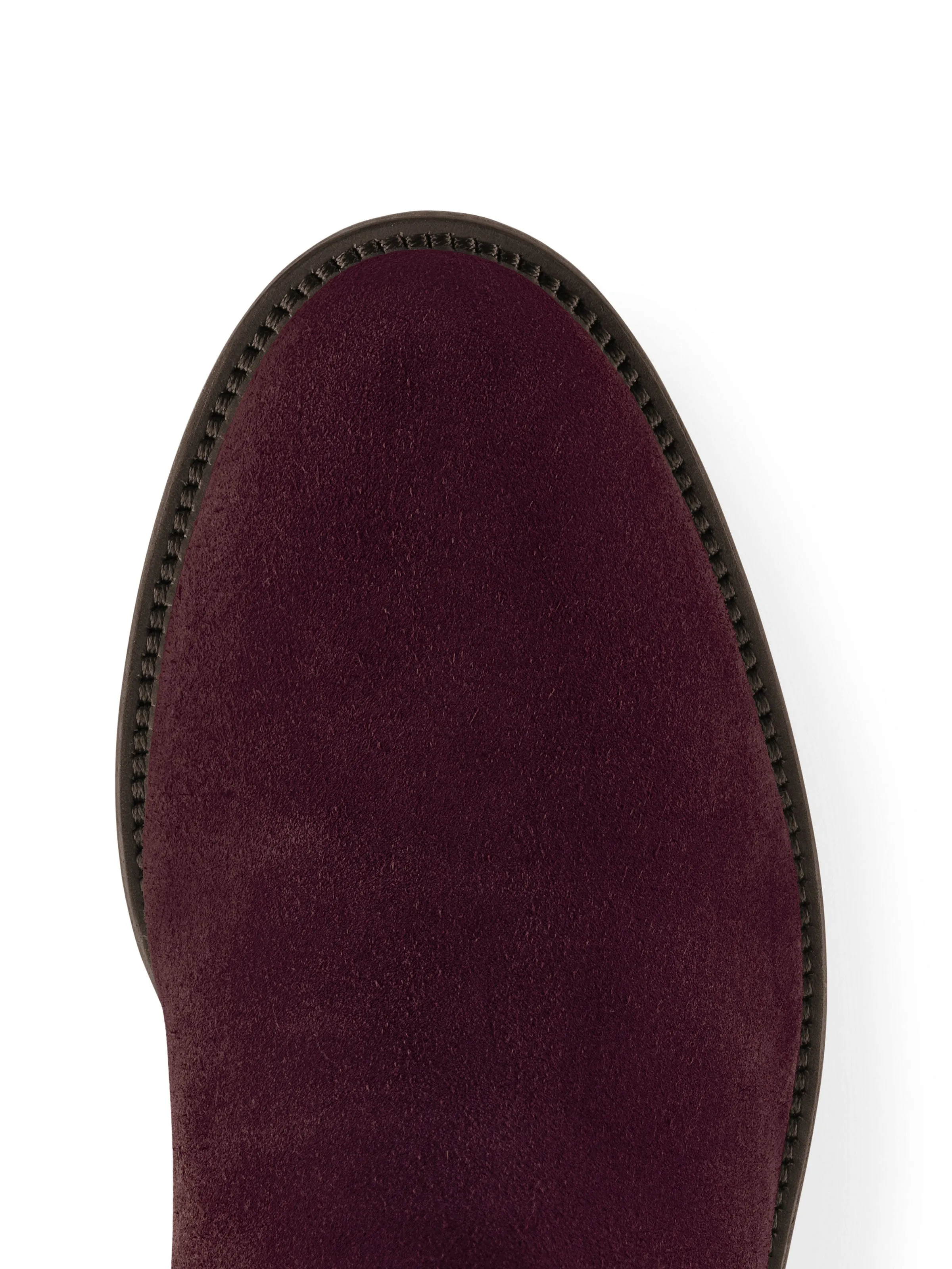 Heeled Regina (Sporting Fit) - Plum Suede