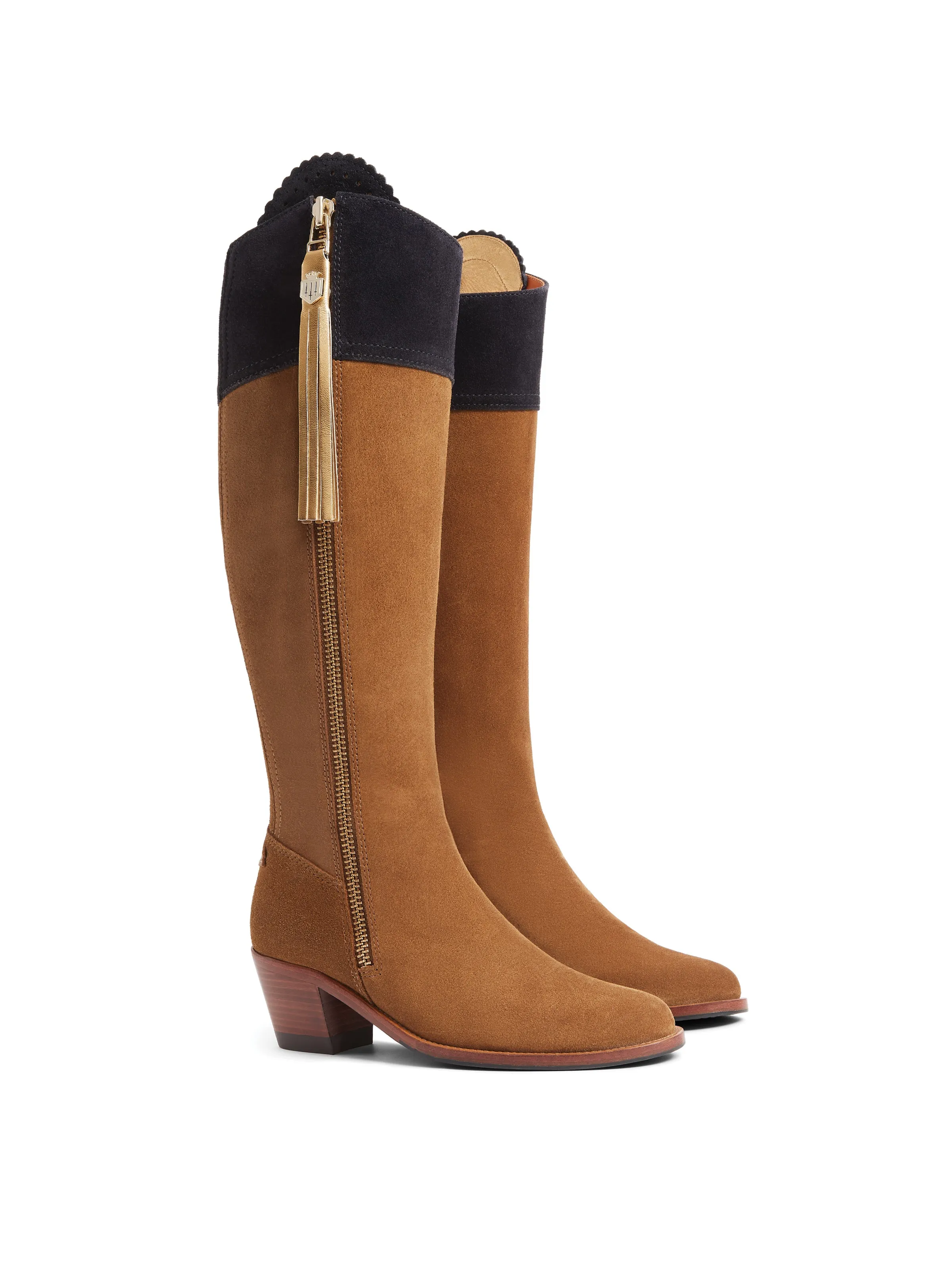 Heeled Regina (Sporting Fit) - Tan & Navy (10 Year Anniversary)