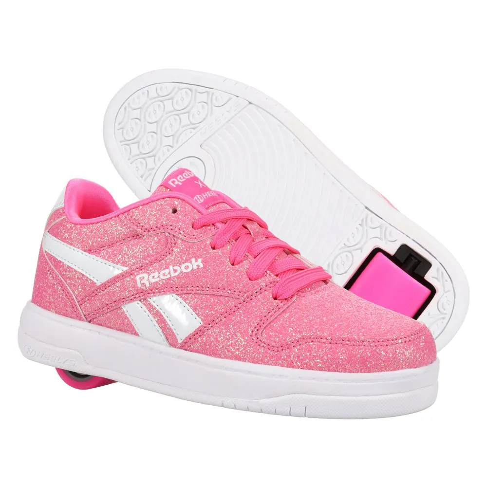 Heelys x Reebok BB 4500 Low Atomic Pink & White