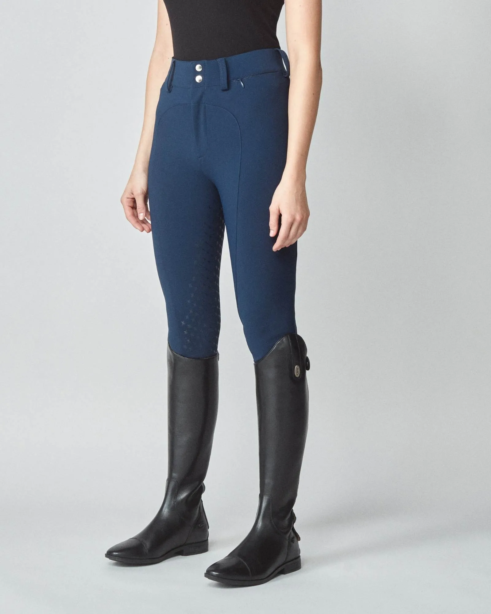 High-Rise Compression Breeches Navy