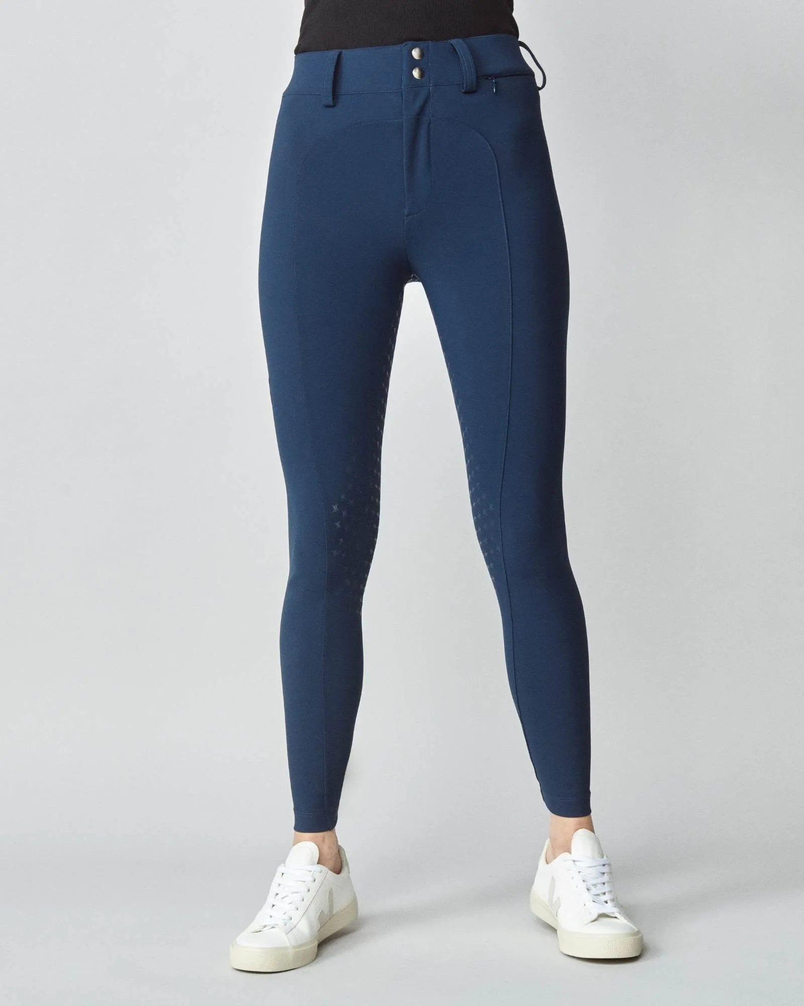 High-Rise Compression Breeches Navy