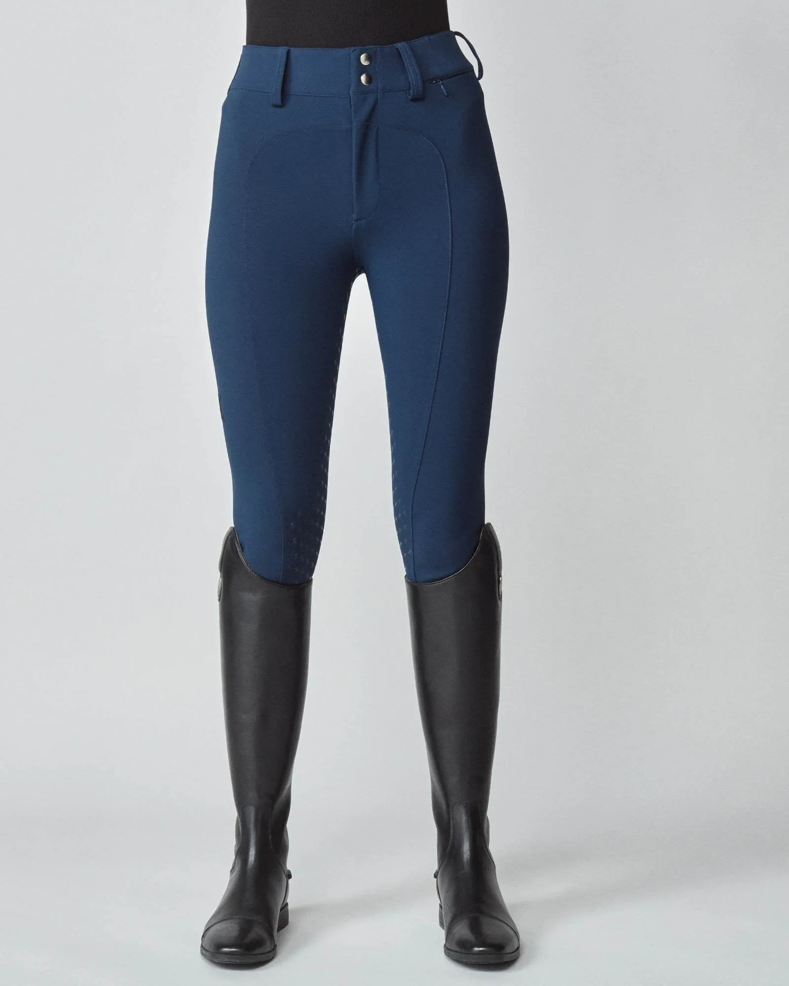 High-Rise Compression Breeches Navy