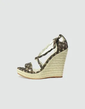 Jean Michel Cazabat Wedge Sandals - 39 IT | 9 US