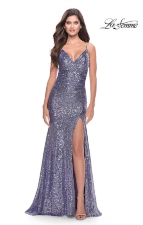 La Femme 31431 Long Sequin With Slit