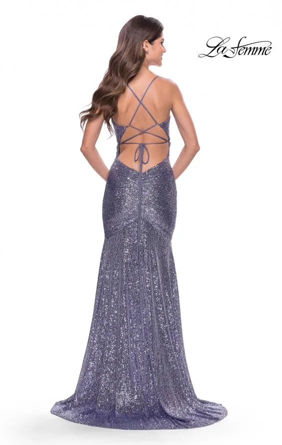 La Femme 31431 Long Sequin With Slit