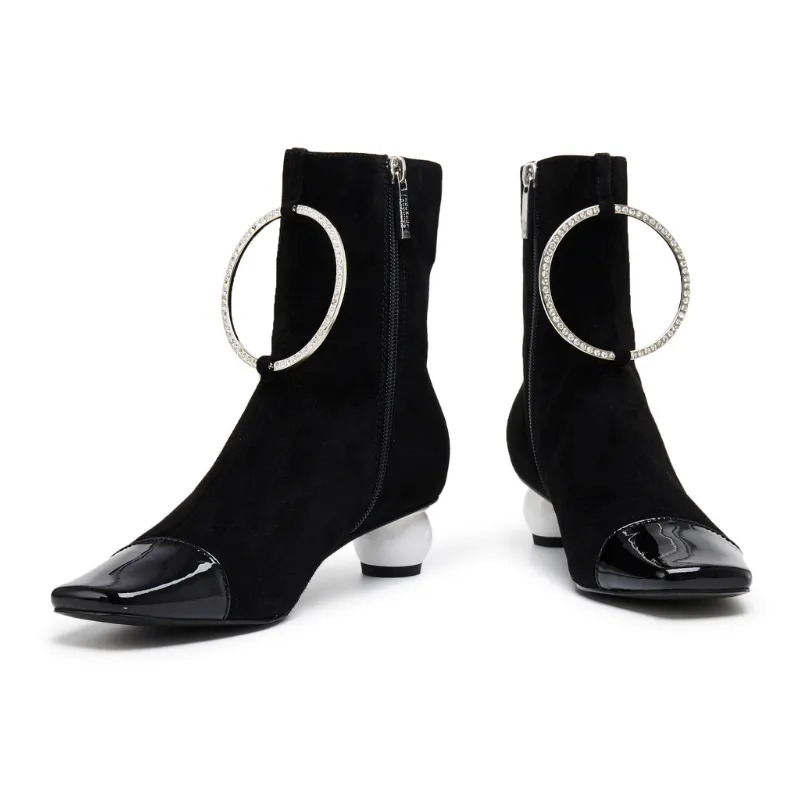 Ladies Ring Ankle Boots 5590 Black