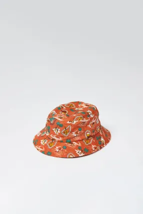 Lite Year Hawaiian Bucket Hat - Pimento