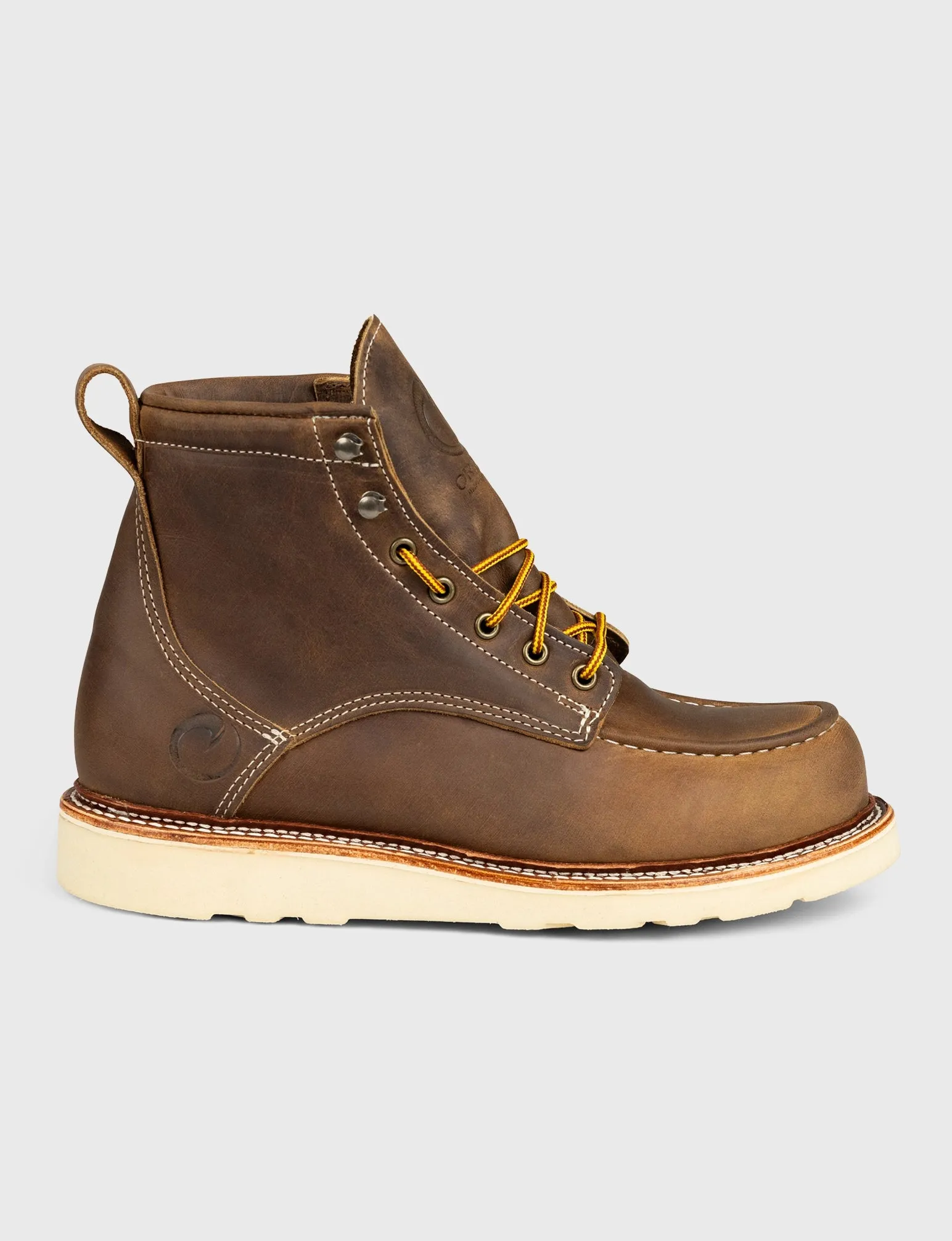 MAINE MOC TOE BOOT - NATURAL WEDGE SOLE