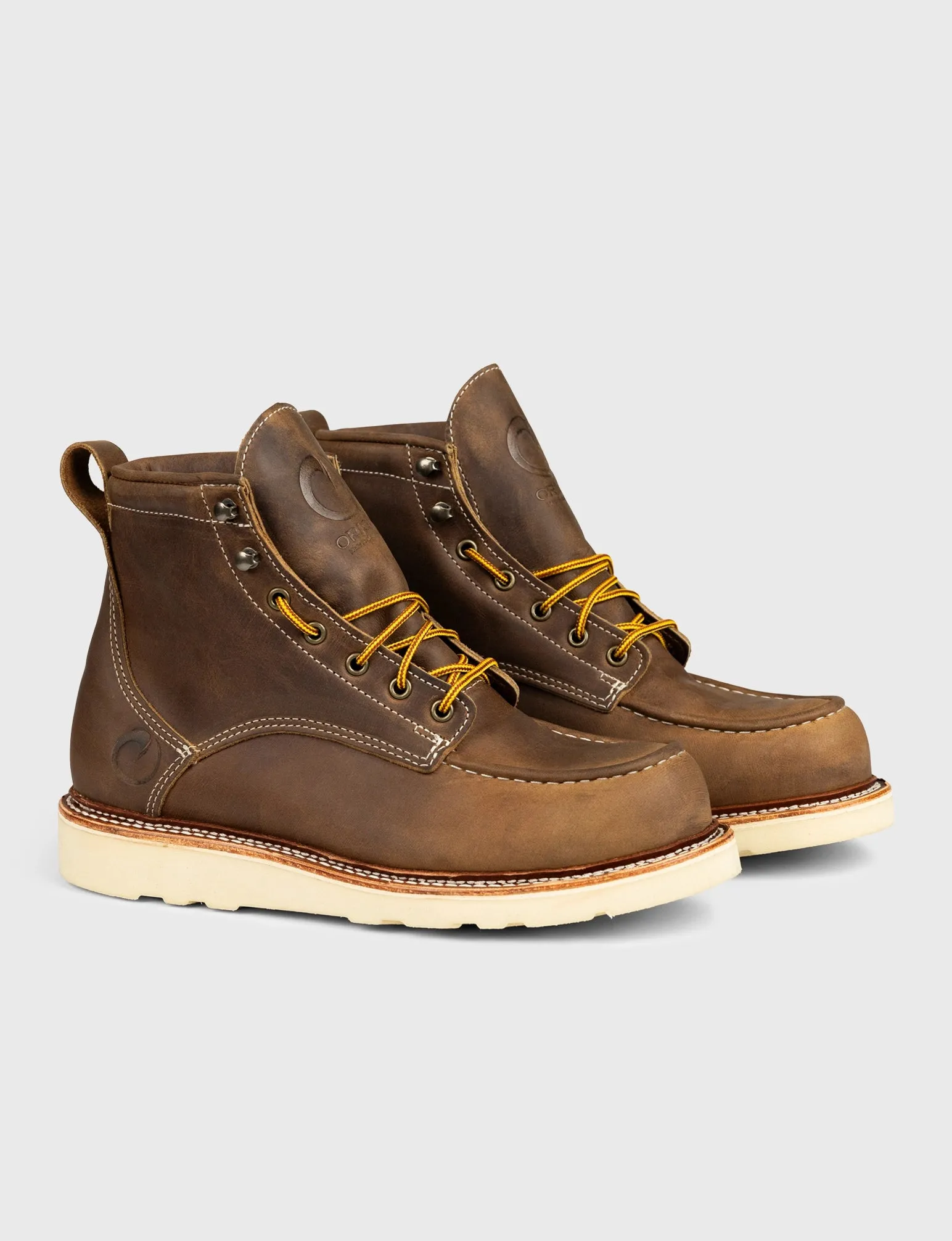 MAINE MOC TOE BOOT - NATURAL WEDGE SOLE