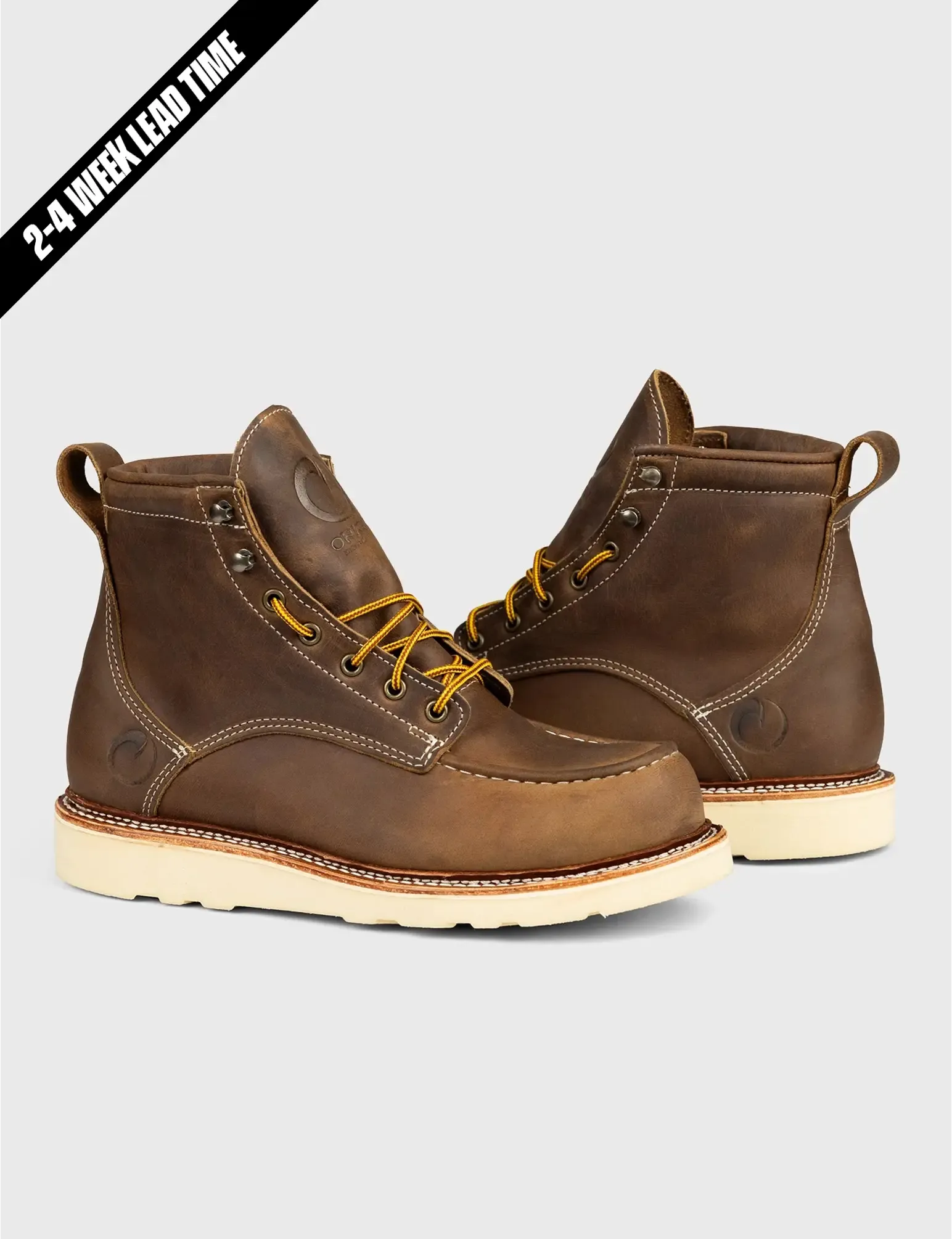 MAINE MOC TOE BOOT - NATURAL WEDGE SOLE