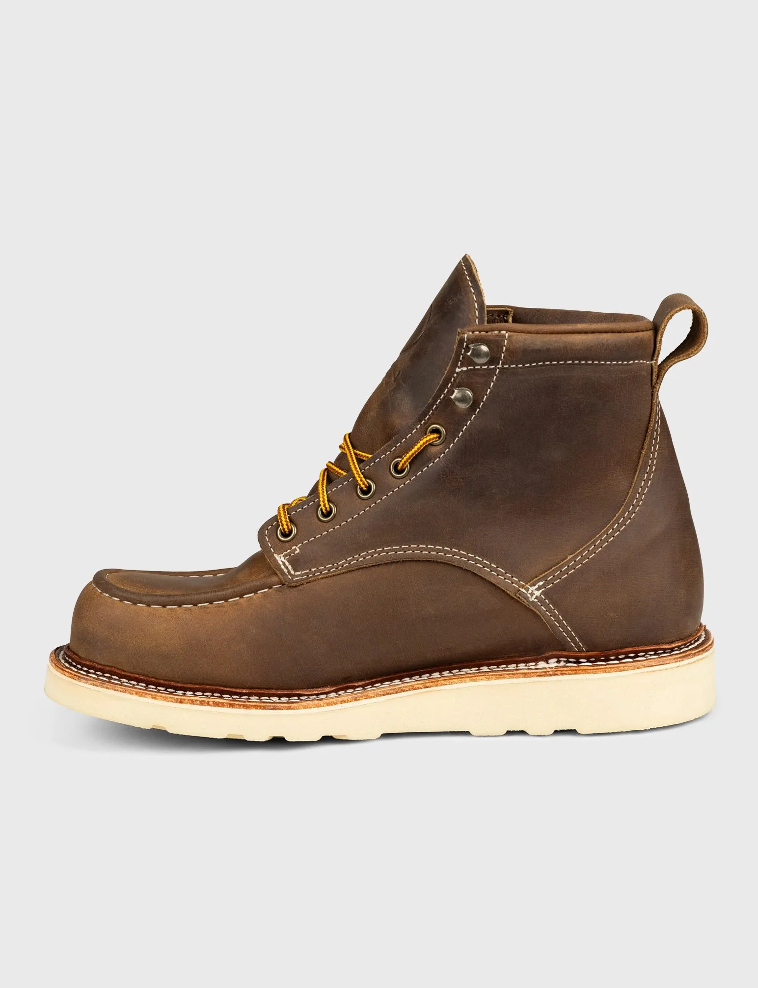 MAINE MOC TOE BOOT - NATURAL WEDGE SOLE