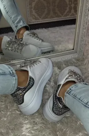 New rhinestone sneakers for new year