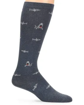 Nurse Mates Compression Sock Men's - Sharks