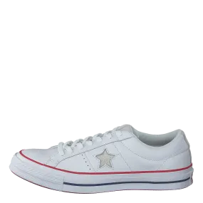 One Star - Ox White/gym Red/white