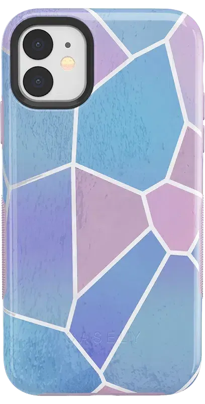 Other Side | Holographic Metallic Stained Glass Marble Case