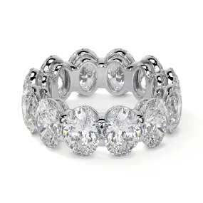 Oval Cut Diamond Eternity Band, 0.90 CT Each