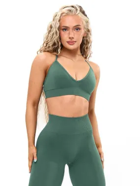 Plunge Seamless Sports Bra - Limon Pepino