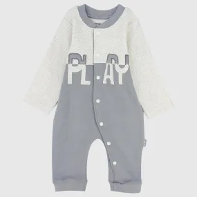 "Play" Long-Sleeved Footless Onesie