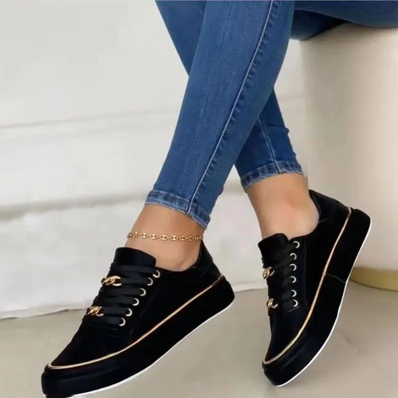 Ramona Lace-up Casual Platform Sports Sneakers