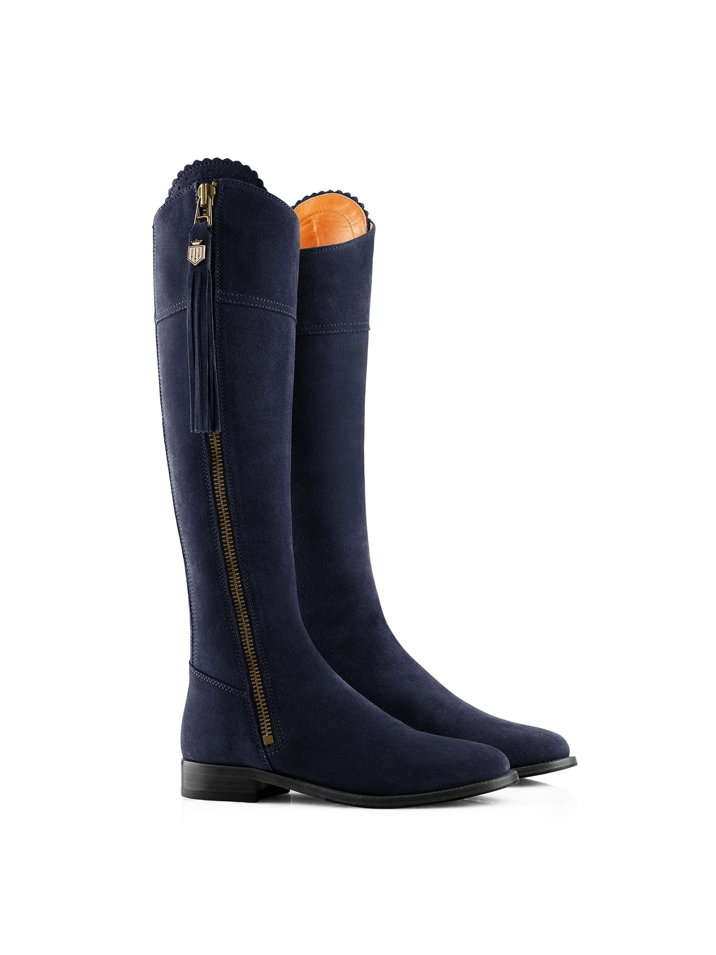 Regina (Narrow Fit) - Navy Blue Suede