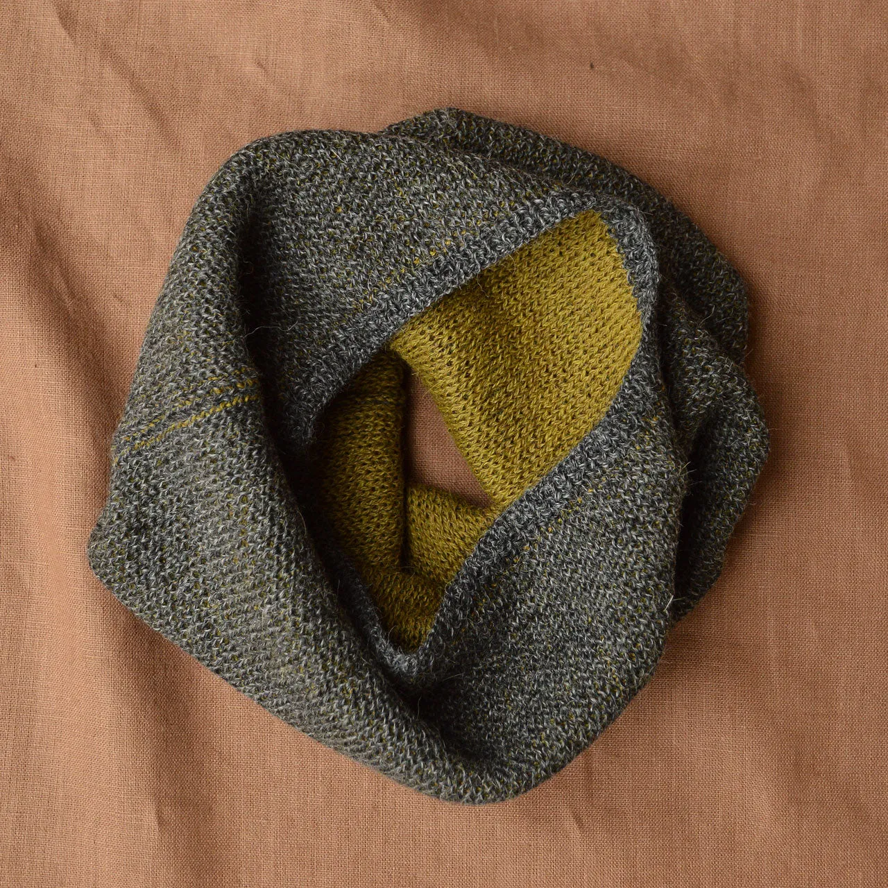 Reversible Double Knit Loop Scarf in Baby Alpaca (Adults) *Returning 2025