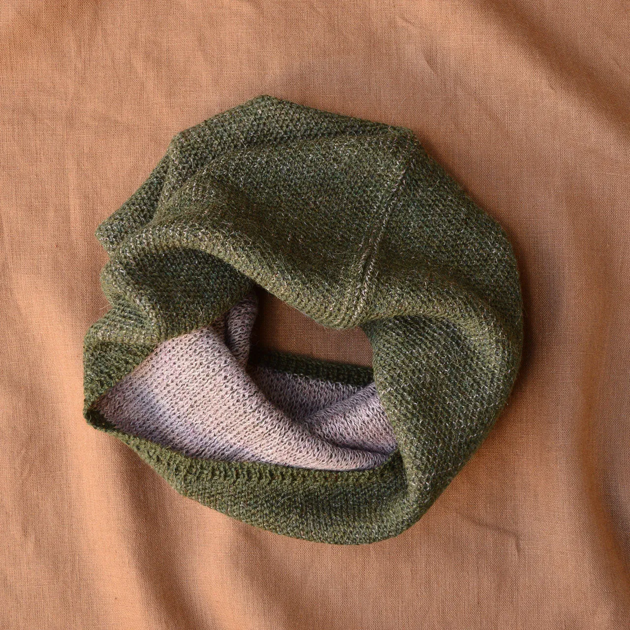 Reversible Double Knit Loop Scarf in Baby Alpaca (Adults) *Returning 2025