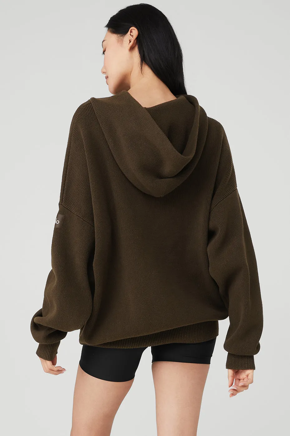 Scholar Hooded Sweater - Espresso