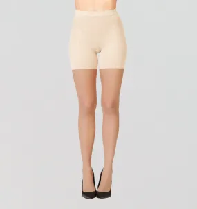 Sheer control shaping tights [Medium Beige 20 Denier]