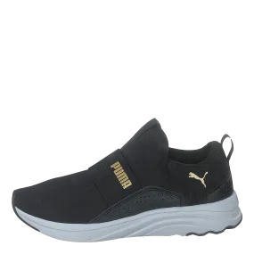 Softride Sophia Slip-on Wn's Puma Black-puma Team Gold