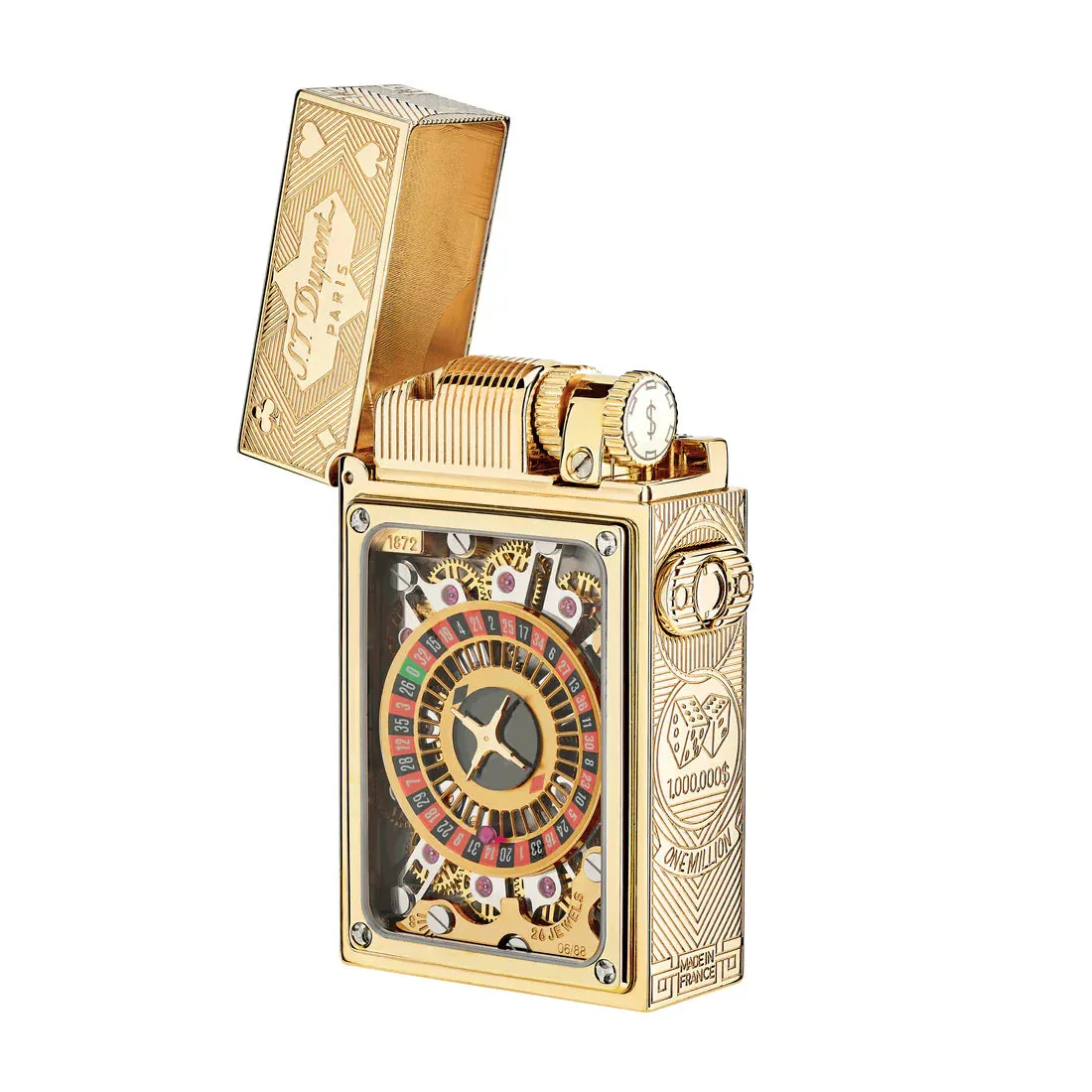 S.T. Dupont Golden Casino Pocket Complication Lighter