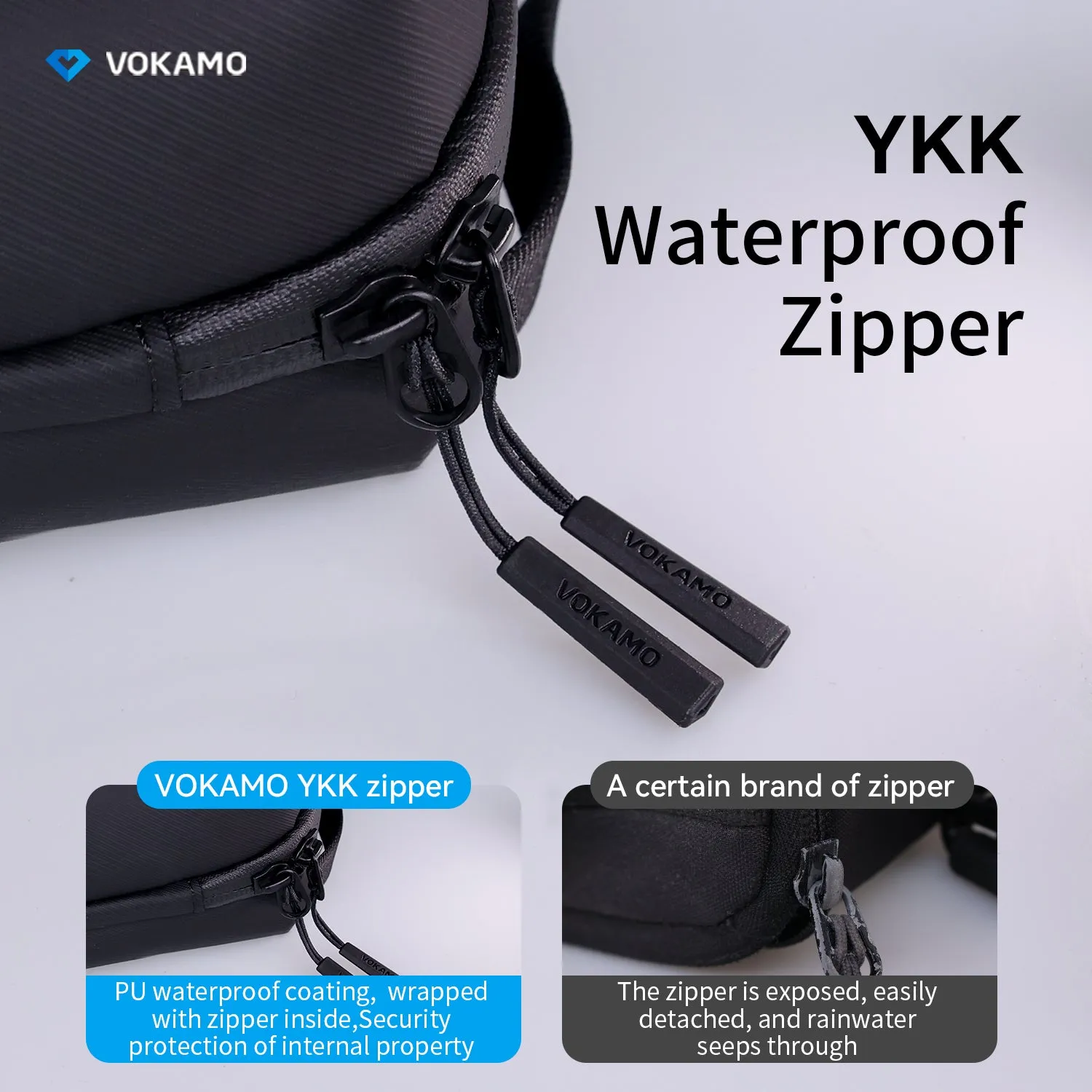 VOKAMO Splashproof Electronics Accessories Organizer Pouch Bag